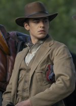Young Sherlock Hero Fiennes Tiffin Brown Coat